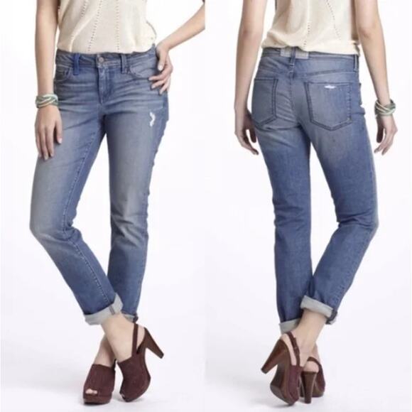 Holding Horses Paint Splatter Design Distressed Skinny Jeans, Size 26 Petite - Picture 1 of 8